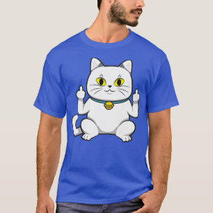 Niedliche Katze zeigt Ihnen den Mittelfinger T-Shirt