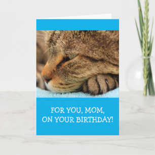 Niedliche Katze "Zur Mama" Geburtstag Karte