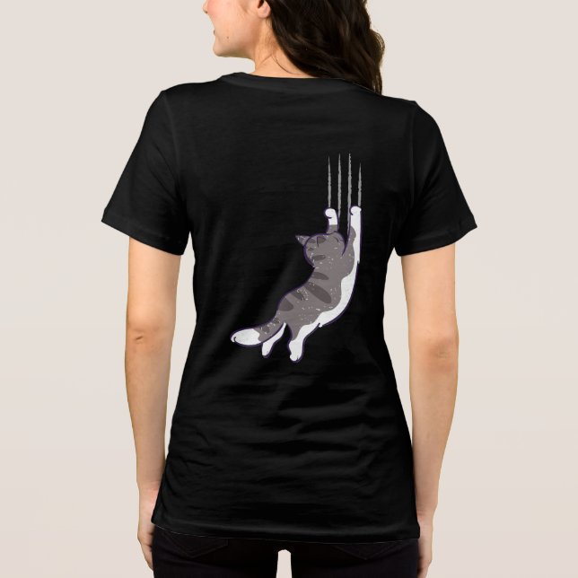 Niedliche Katzen - An! Tri-Blend Shirt (Rückseite)