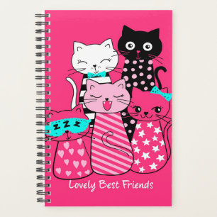 Niedliche Katzen Beste Freunde Geschenk Funny Kitt Planer