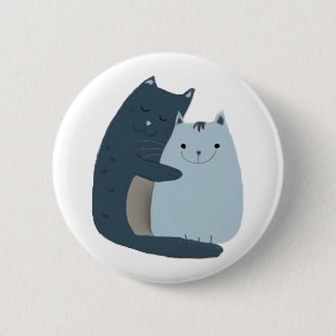 Niedliche Katzen Button