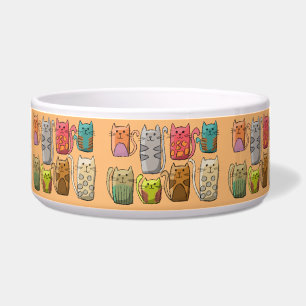 Niedliche Katzen Cartoon Bowl Napf