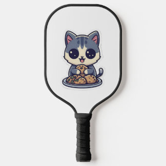 Niedliche Katzen essen Cookies Klassischer T - Shi Pickleball Schläger