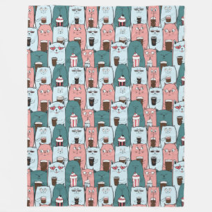 Niedliche Katzen Fleece Blanket