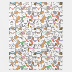 Niedliche Katzen Fleece Blanket
