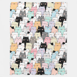 Niedliche Katzen Fleece Blanket