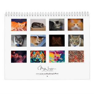 Niedliche Katzen Foto Art Design 2023 Monatlich Kalender
