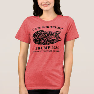 Niedliche Katzen für Trump Tri-Blend Shirt