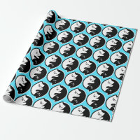 Niedliche Katzen Geschenke Yin Yang Symbol Meditat