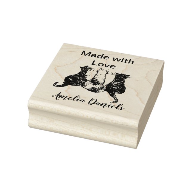 Niedliche Katzen Handmade by Gummistempel (Stempel)