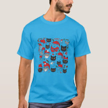 Niedliche Katzen im Festivals-T - Shirt