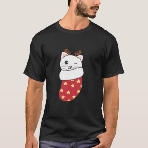 Niedliche Katzen in der Weihnachtssocke Für Weihna T-Shirt