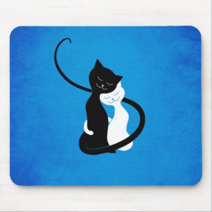 Niedliche Katzen in Liebe Mousepad
