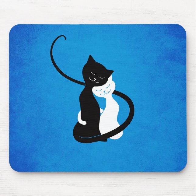 Niedliche Katzen in Liebe Mousepad (Vorne)