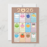 Niedliche Katzen & Kawaii Kätzchen 2026 Kalender