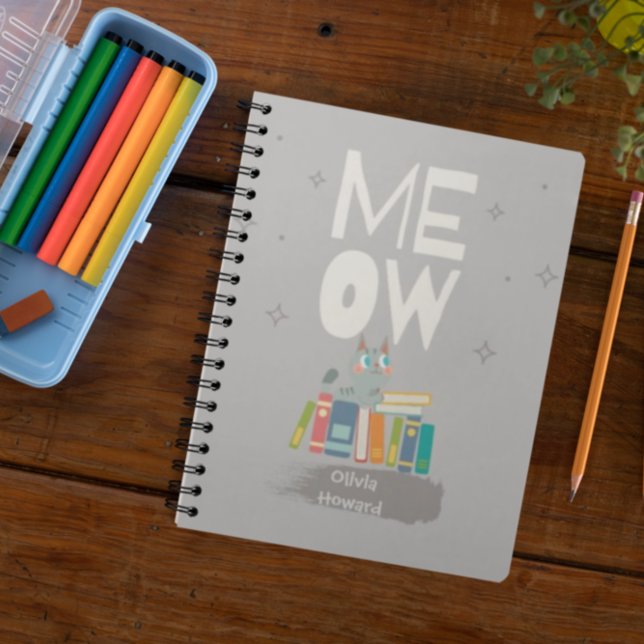 Niedliche Katzen lesen Bücher Personalisierter Nam (Von Creator hochgeladen)