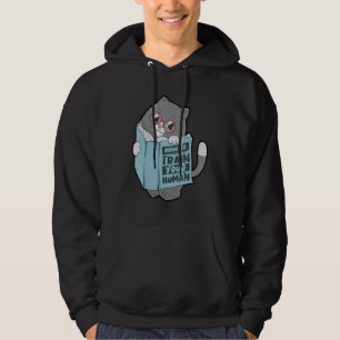 Niedliche Katzen-Lesestube Schulung Ihre menschlic Hoodie