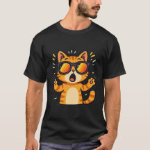 Niedliche Katzen Liebhaber Sonnenschein T-Shirt