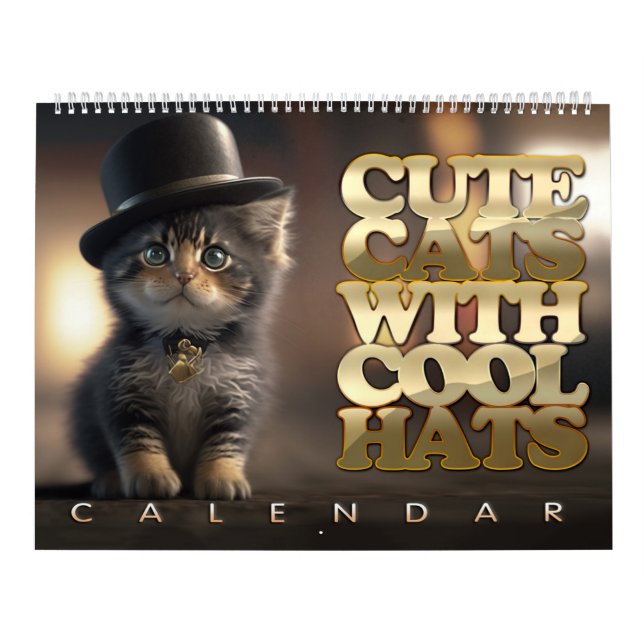 Niedliche Katzen mit Coolem Heftzyklus Kalender (Titelbild)