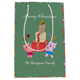 niedliche Katzen mit dem heutigen moslemischen Wei Mittlere Geschenktüte