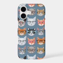 Niedliche Katzen mit Glasmuster