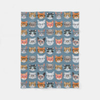 Niedliche Katzen mit Glasmuster