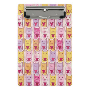 Niedliche Katzen mit liebevollen Herzen Mini Klemmbrett