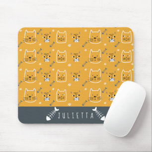 Niedliche Katzen Modernes Personalisiertes Muster Mousepad