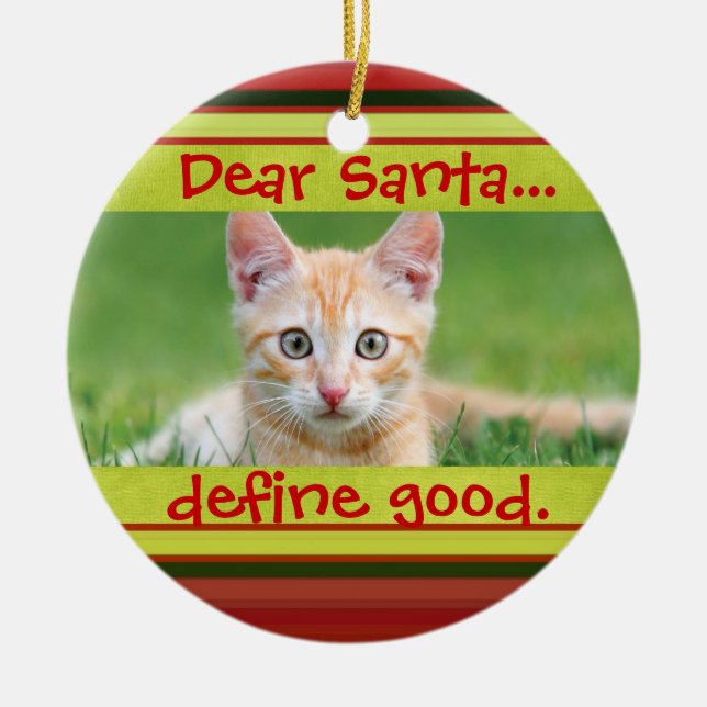 Niedliche Katzen-oder Keramik Ornament (Vorne)