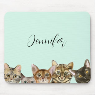 Niedliche Katzen Personalisiert Mousepad
