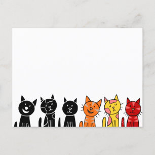 Niedliche Katzen Postkarte