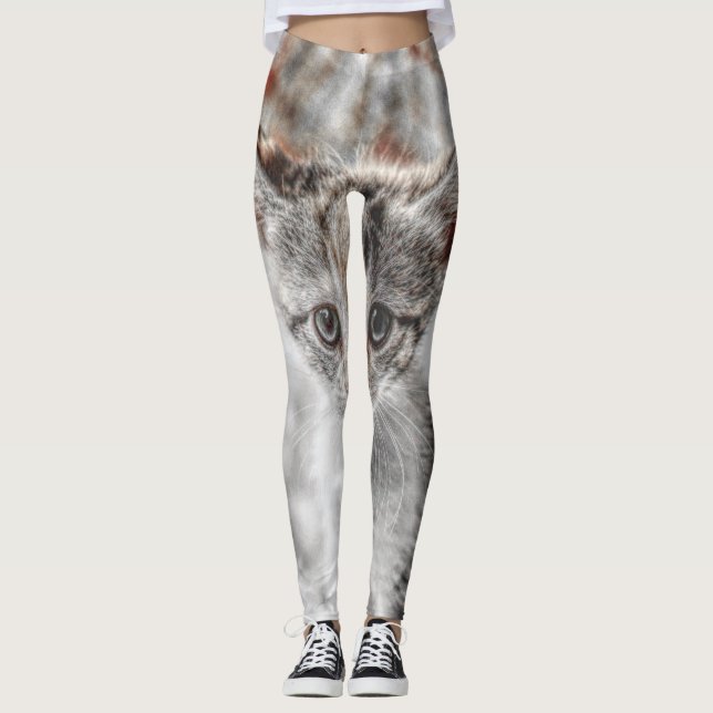 Niedliche Katzen-Sammlung 11 Leggings (Vorderseite)