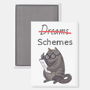 Niedliche Katzen-Schemas Funny Cat Magnet