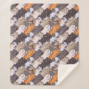 Niedliche Katzen Sherpa Blanket Sherpadecke