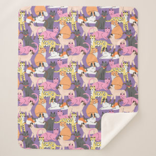 Niedliche Katzen Sherpa Blanket Sherpadecke