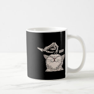Niedliche Katzen Skeleton Hand Boop Halloween Haus Kaffeetasse