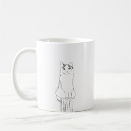 Niedliche Katzen Sketch Moderne Kaffeetasse