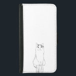 Niedliche Katzen Sketch Moderne Geldbeutel Hülle Für Das Samsung Galaxy S5<br><div class="desc">Moderne Handytasche mit einer handgezeichneten Skizze einer niedlichen Katze.</div>