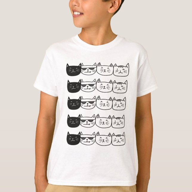 Niedliche Katzen T-Shirt (Vorderseite)