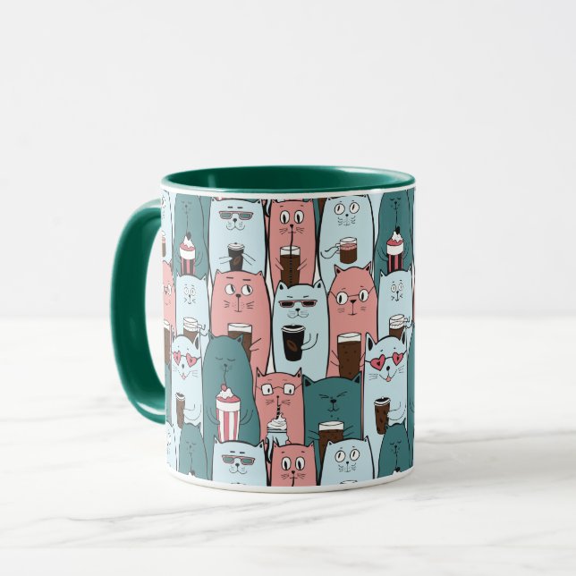 Niedliche Katzen Tasse (Vorderseite Links)