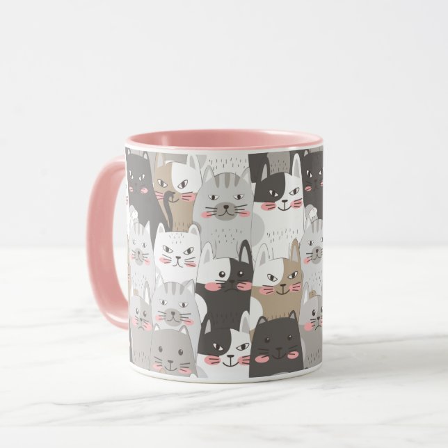 Niedliche Katzen Tasse (Vorderseite Links)