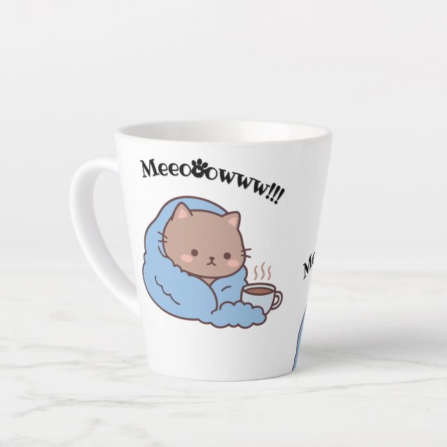 Niedliche Katzen-Tasse  Milchtasse (Linke Ecke)