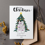Niedliche Katzen Tree Pet Lover Weihnachtswohnung Feiertagskarte<br><div class="desc">Mit der neuen Kollektion 2023 Pet Lovers Non-Foto Flat Holiday Grußkarten! Genießen Sie die Freude an der Saison mit einer Vielzahl von warmen Themen, die perfekt für Liebhaber von Haustieren sind. Vom whimsical Design bis zum eleganten Stil, unsere Auswahl bietet eine Reihe von lebendigen Farben und charmanten Schriftart, die die...</div>