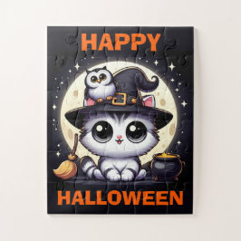 Niedliche Katzen- und Geflügelkinder Puzzle