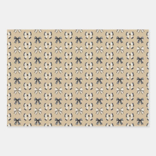 Niedliche Katzen und GeisterHalloween Geschenkpapier Set