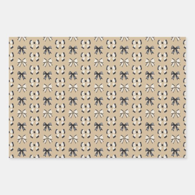 Niedliche Katzen und GeisterHalloween Geschenkpapier Set (Vorderseite)