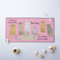 Niedliche Katzen und Zitate rosa