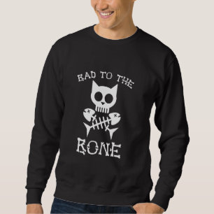 Niedliche Katzen von Tieren, die an die Knochenkat Sweatshirt