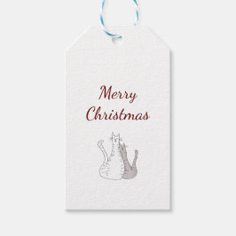 Niedliche Katzen Weihnachten Kätzchen Elegante Sch Geschenkanhänger