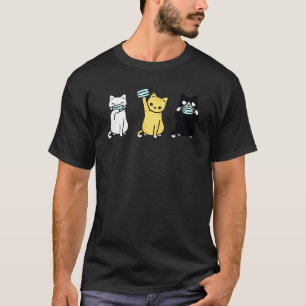 Niedliche Katzenanzug Maske Niedlich Adorable Kitt T-Shirt
